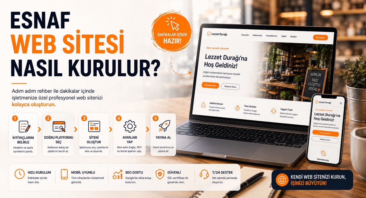 Esnaf Web Sitesi Nasıl Kurulur? 2026 Rehberi
